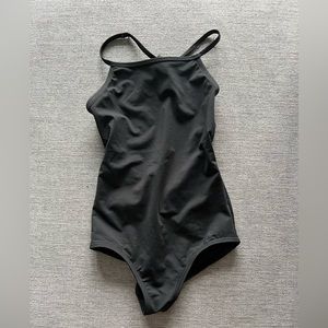 Black dance leotard